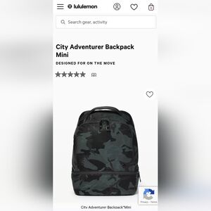 Lululemon City Adventurer Backpack Mini Heritage Camo Jacquard Max Black Graphit